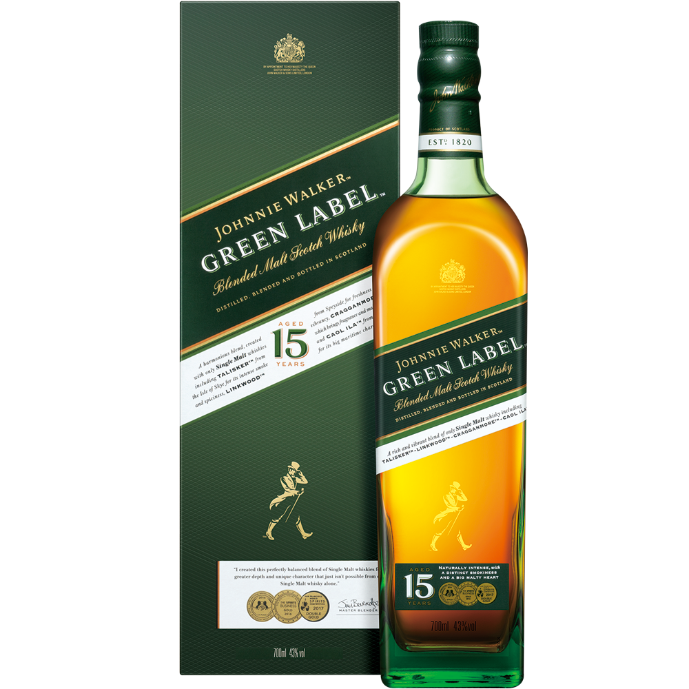 約翰走路綠牌15年Johnnie Walker Green Label 15Y – 哈斯葵洋酒